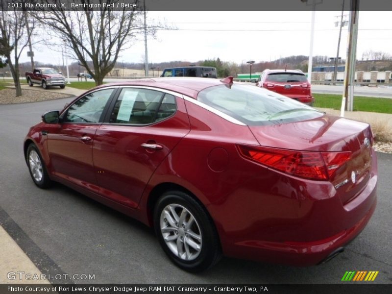 Remington Red / Beige 2013 Kia Optima LX