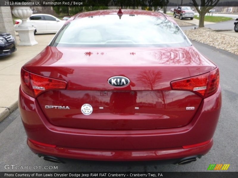 Remington Red / Beige 2013 Kia Optima LX