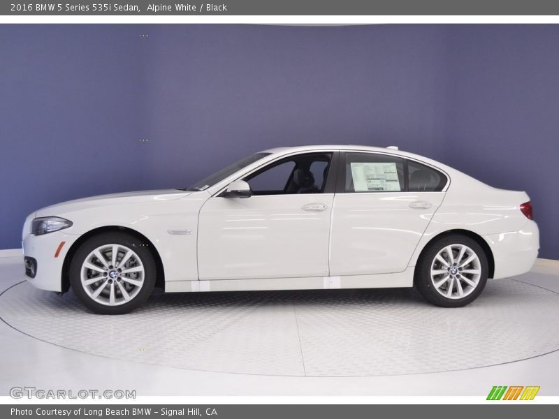 Alpine White / Black 2016 BMW 5 Series 535i Sedan