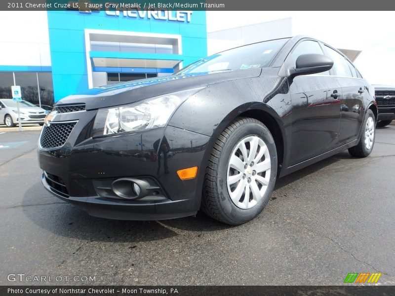 Taupe Gray Metallic / Jet Black/Medium Titanium 2011 Chevrolet Cruze LS