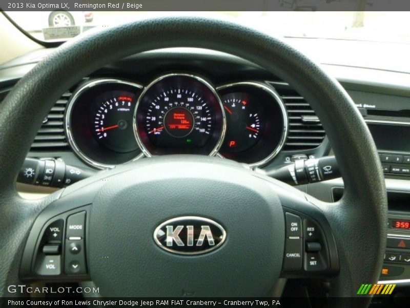 Remington Red / Beige 2013 Kia Optima LX