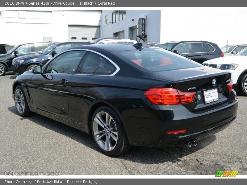Jet Black / Coral Red 2016 BMW 4 Series 428i xDrive Coupe