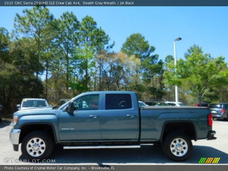 Stealth Gray Metallic / Jet Black 2015 GMC Sierra 2500HD SLE Crew Cab 4x4