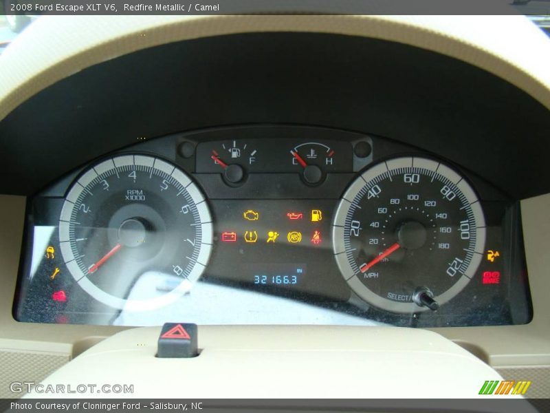 Redfire Metallic / Camel 2008 Ford Escape XLT V6