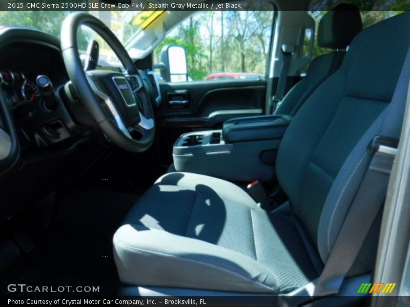 Stealth Gray Metallic / Jet Black 2015 GMC Sierra 2500HD SLE Crew Cab 4x4