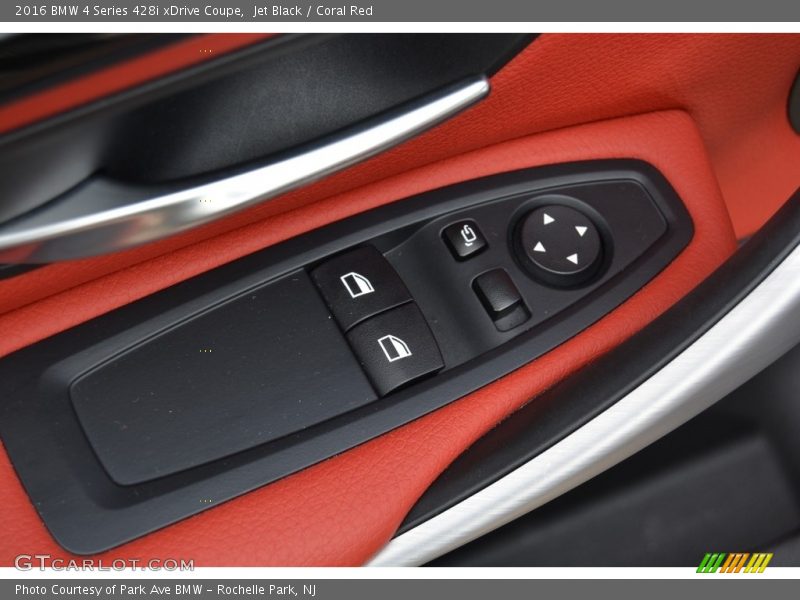 Jet Black / Coral Red 2016 BMW 4 Series 428i xDrive Coupe