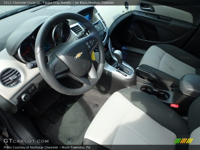 Taupe Gray Metallic / Jet Black/Medium Titanium 2011 Chevrolet Cruze LS