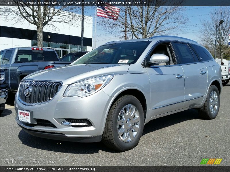 Quicksilver Metallic / Light Titanium/Dark Titanium 2016 Buick Enclave Leather AWD