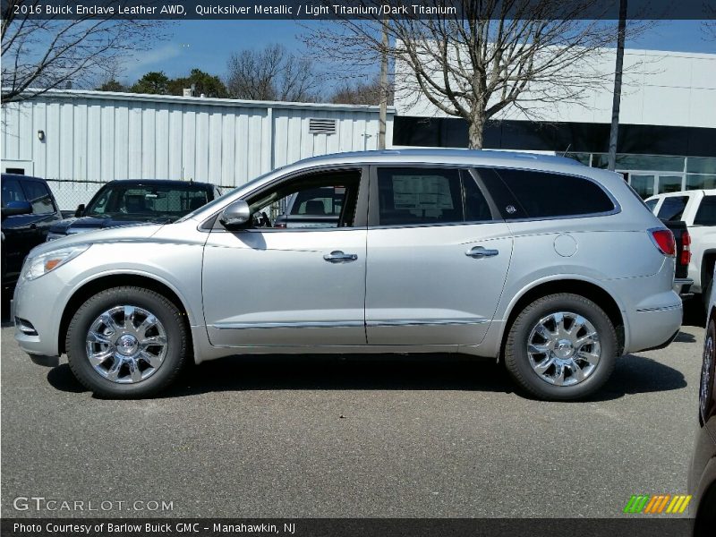Quicksilver Metallic / Light Titanium/Dark Titanium 2016 Buick Enclave Leather AWD