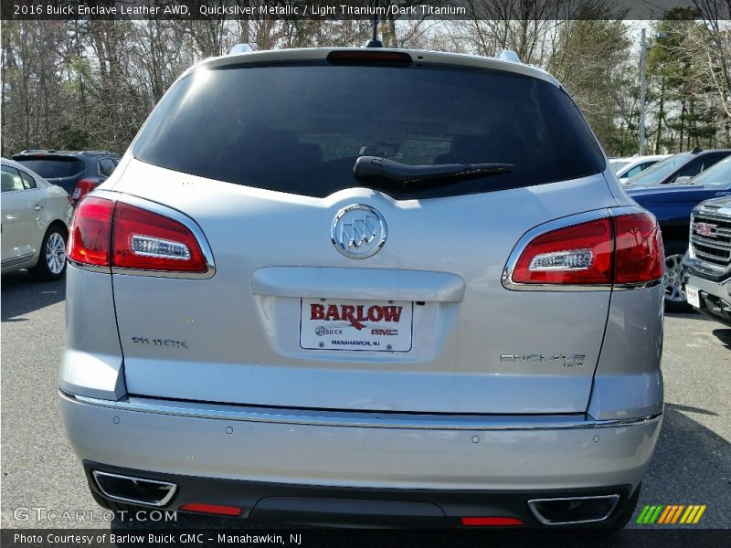 Quicksilver Metallic / Light Titanium/Dark Titanium 2016 Buick Enclave Leather AWD