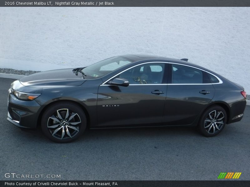 Nightfall Gray Metallic / Jet Black 2016 Chevrolet Malibu LT