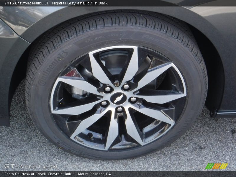Nightfall Gray Metallic / Jet Black 2016 Chevrolet Malibu LT