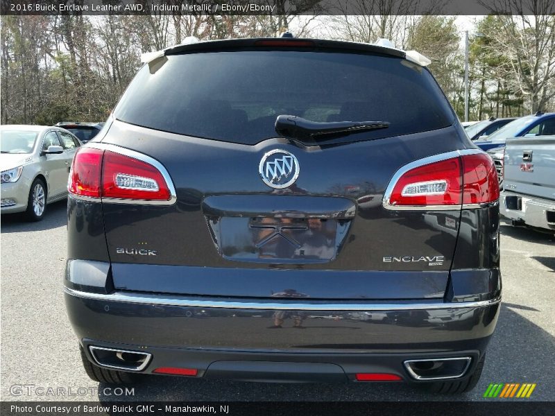 Iridium Metallic / Ebony/Ebony 2016 Buick Enclave Leather AWD