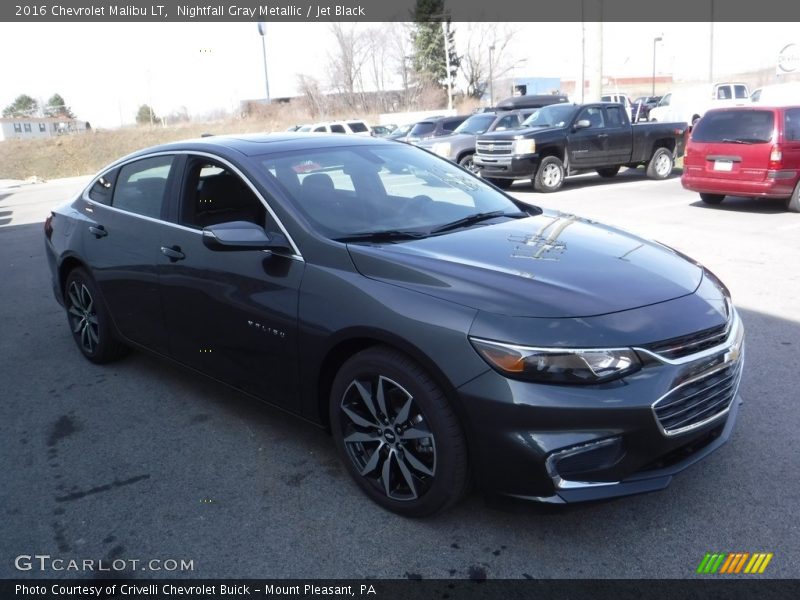 Nightfall Gray Metallic / Jet Black 2016 Chevrolet Malibu LT