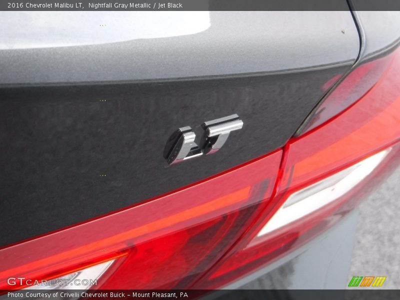 Nightfall Gray Metallic / Jet Black 2016 Chevrolet Malibu LT
