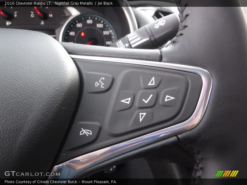 Nightfall Gray Metallic / Jet Black 2016 Chevrolet Malibu LT
