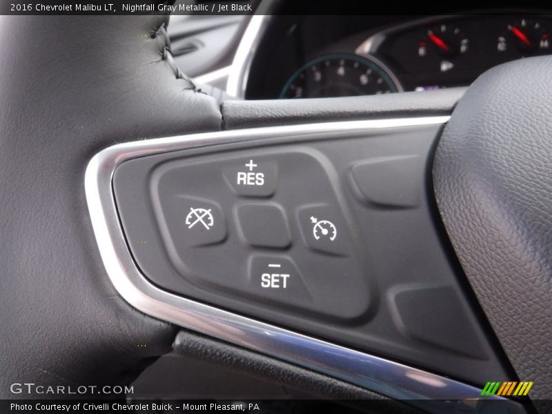Nightfall Gray Metallic / Jet Black 2016 Chevrolet Malibu LT