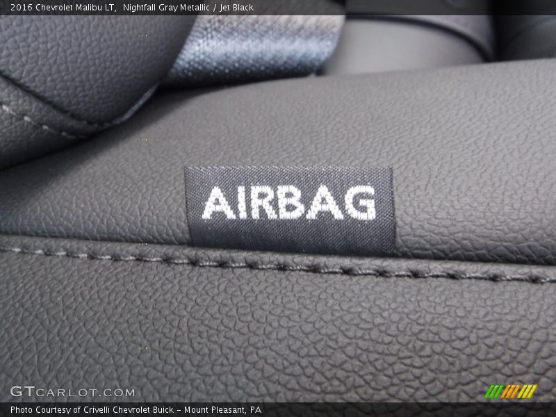 Nightfall Gray Metallic / Jet Black 2016 Chevrolet Malibu LT
