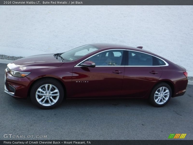 Butte Red Metallic / Jet Black 2016 Chevrolet Malibu LT