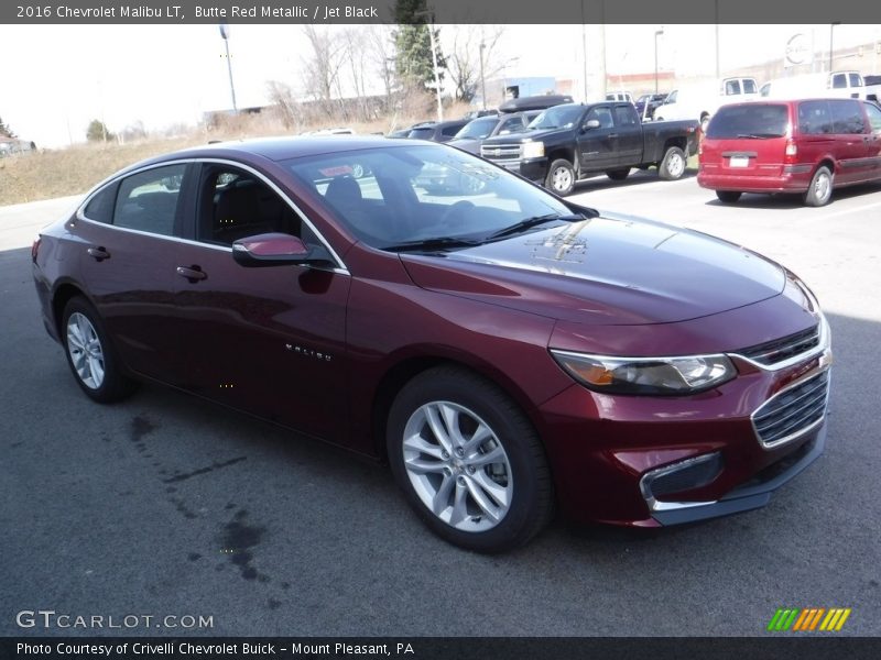 Butte Red Metallic / Jet Black 2016 Chevrolet Malibu LT