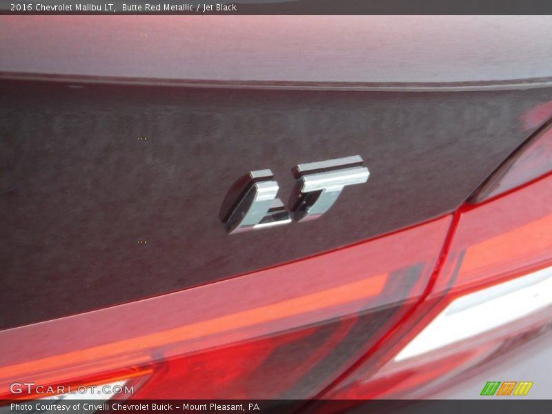 Butte Red Metallic / Jet Black 2016 Chevrolet Malibu LT