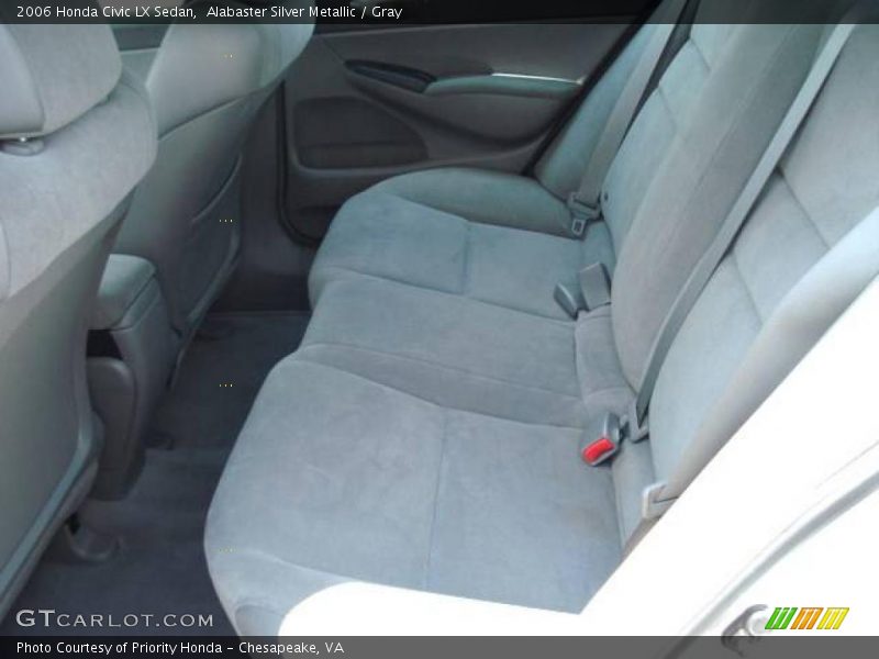 Alabaster Silver Metallic / Gray 2006 Honda Civic LX Sedan