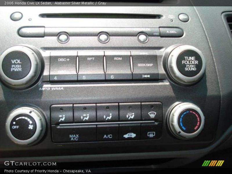 Alabaster Silver Metallic / Gray 2006 Honda Civic LX Sedan
