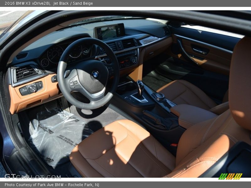 Jet Black / Sand Beige 2016 BMW X3 xDrive28i