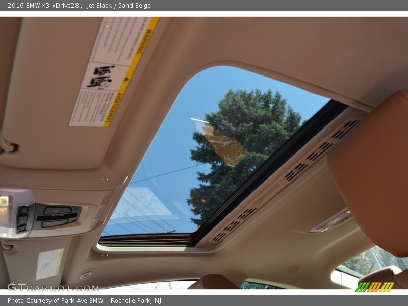 Jet Black / Sand Beige 2016 BMW X3 xDrive28i