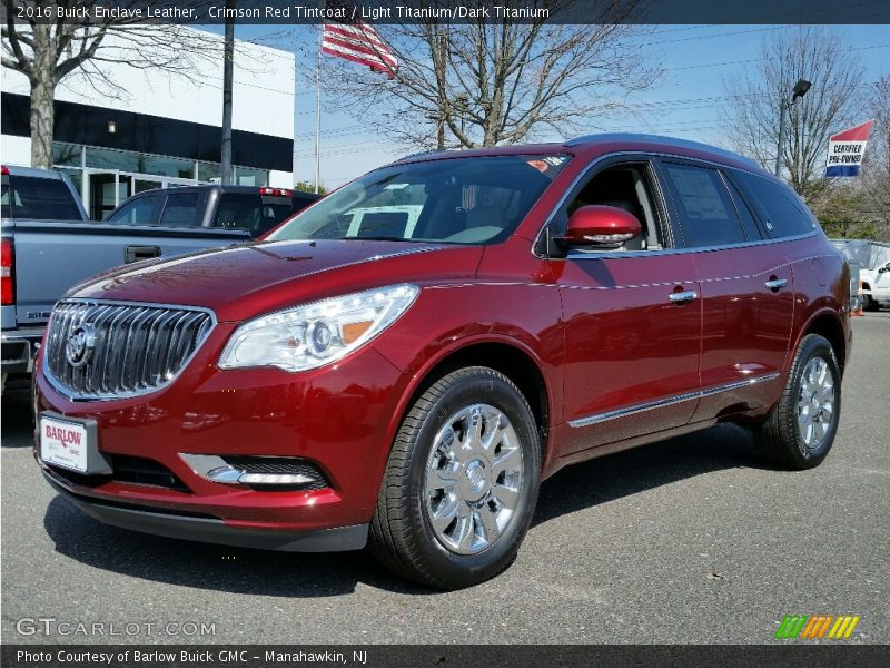 Crimson Red Tintcoat / Light Titanium/Dark Titanium 2016 Buick Enclave Leather