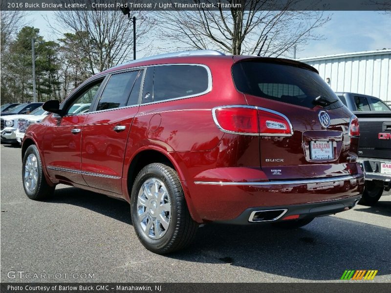Crimson Red Tintcoat / Light Titanium/Dark Titanium 2016 Buick Enclave Leather