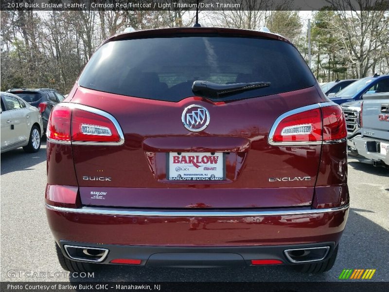 Crimson Red Tintcoat / Light Titanium/Dark Titanium 2016 Buick Enclave Leather