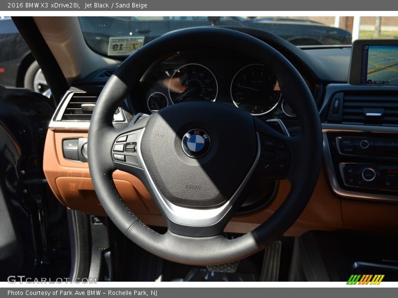 Jet Black / Sand Beige 2016 BMW X3 xDrive28i