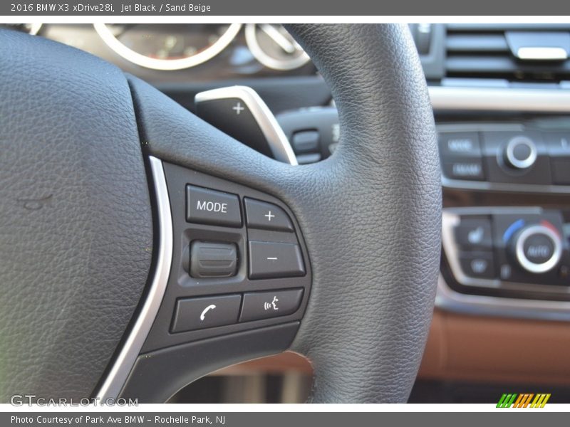 Jet Black / Sand Beige 2016 BMW X3 xDrive28i