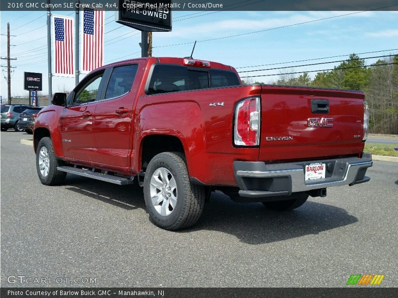 Copper Red Metallic / Cocoa/Dune 2016 GMC Canyon SLE Crew Cab 4x4