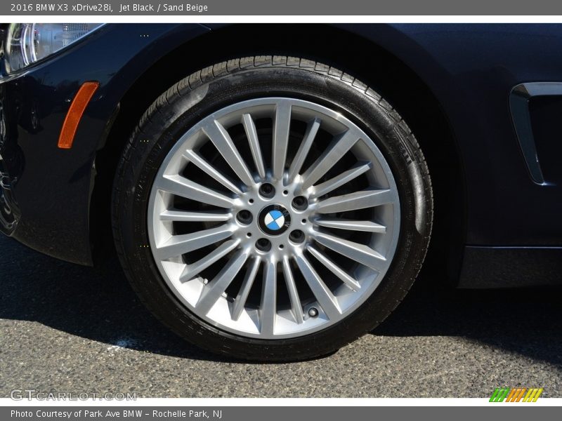Jet Black / Sand Beige 2016 BMW X3 xDrive28i