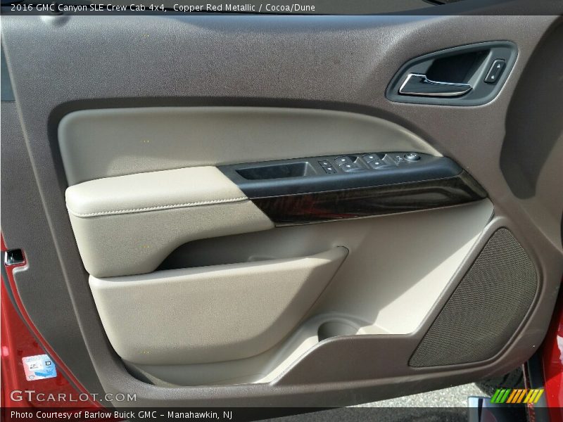 Copper Red Metallic / Cocoa/Dune 2016 GMC Canyon SLE Crew Cab 4x4