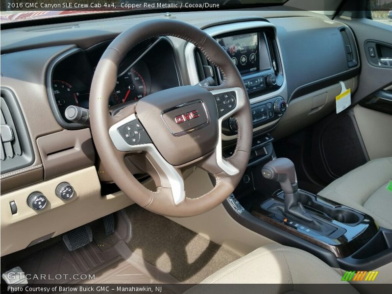 Copper Red Metallic / Cocoa/Dune 2016 GMC Canyon SLE Crew Cab 4x4
