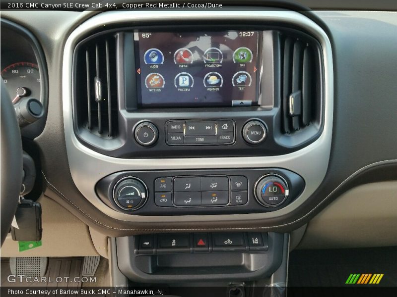 Copper Red Metallic / Cocoa/Dune 2016 GMC Canyon SLE Crew Cab 4x4