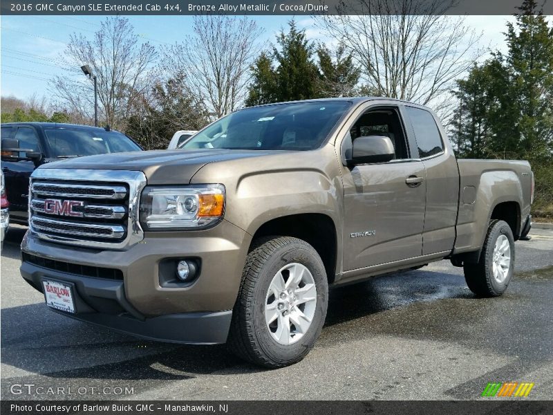Bronze Alloy Metallic / Cocoa/Dune 2016 GMC Canyon SLE Extended Cab 4x4