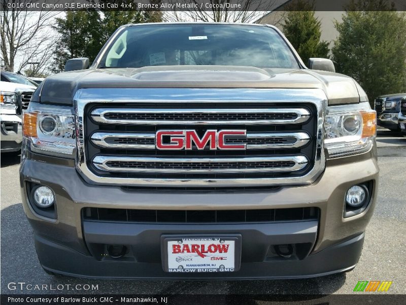 Bronze Alloy Metallic / Cocoa/Dune 2016 GMC Canyon SLE Extended Cab 4x4