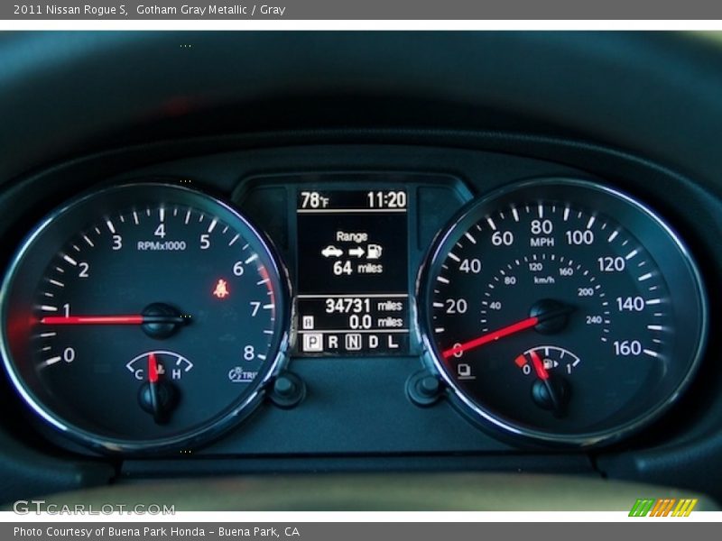 Gotham Gray Metallic / Gray 2011 Nissan Rogue S