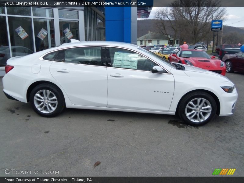 Summit White / Dark Atmosphere/Medium Ash Gray 2016 Chevrolet Malibu LT