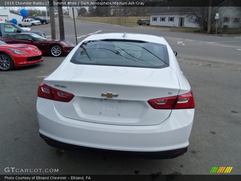 Summit White / Dark Atmosphere/Medium Ash Gray 2016 Chevrolet Malibu LT