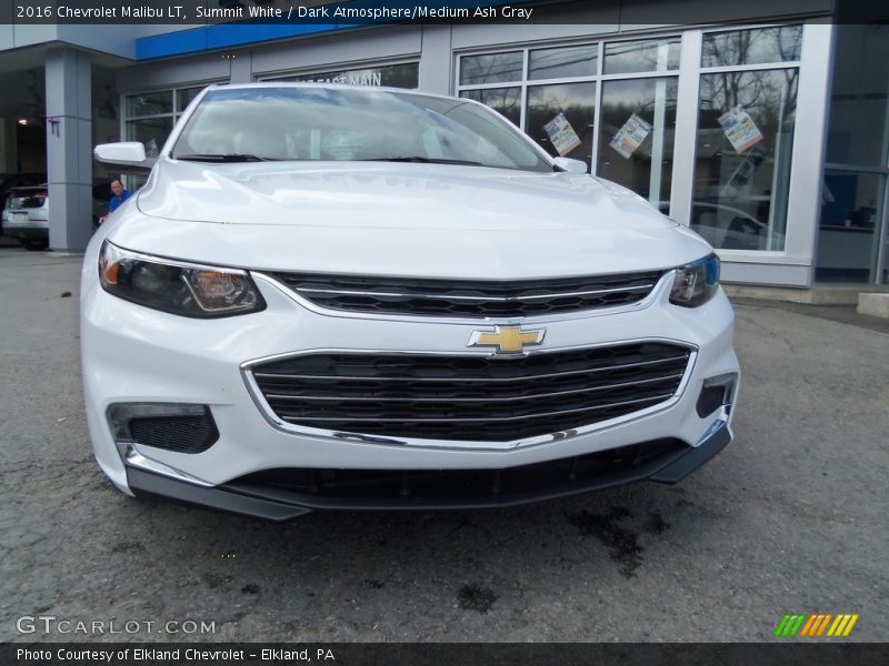 Summit White / Dark Atmosphere/Medium Ash Gray 2016 Chevrolet Malibu LT