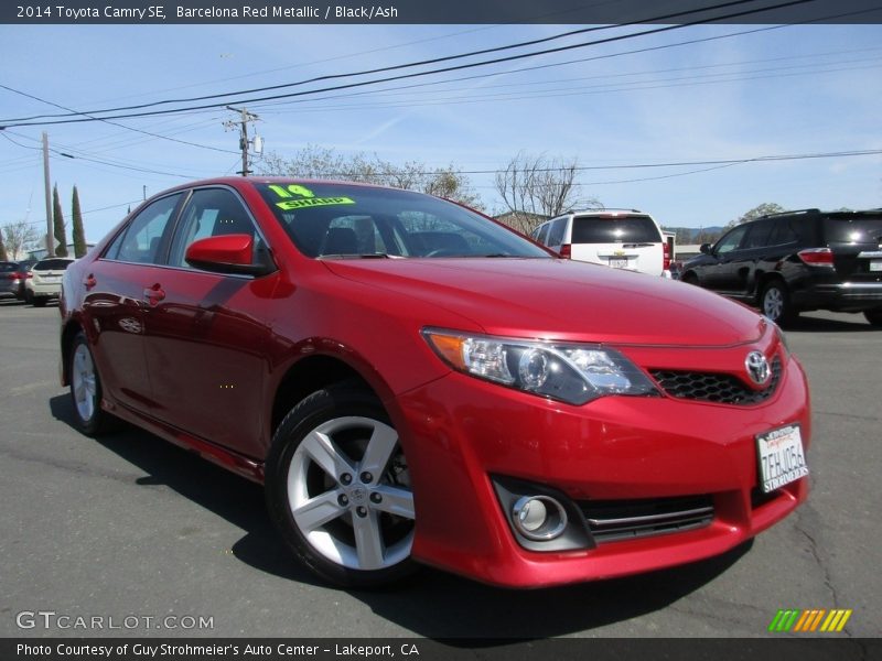 Barcelona Red Metallic / Black/Ash 2014 Toyota Camry SE