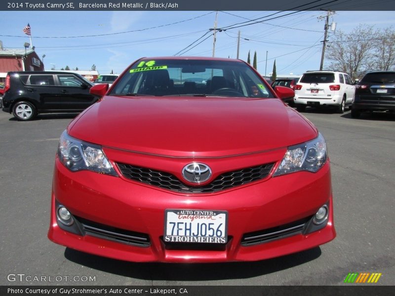 Barcelona Red Metallic / Black/Ash 2014 Toyota Camry SE
