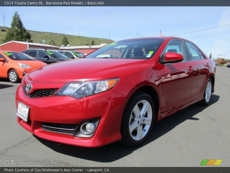 Barcelona Red Metallic / Black/Ash 2014 Toyota Camry SE