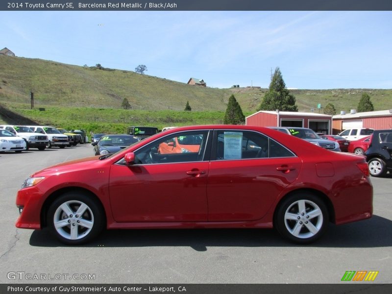 Barcelona Red Metallic / Black/Ash 2014 Toyota Camry SE