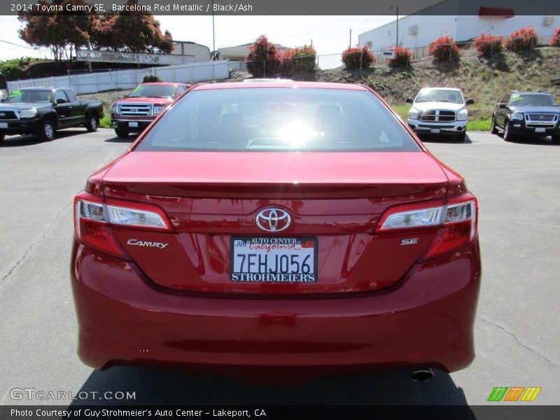 Barcelona Red Metallic / Black/Ash 2014 Toyota Camry SE